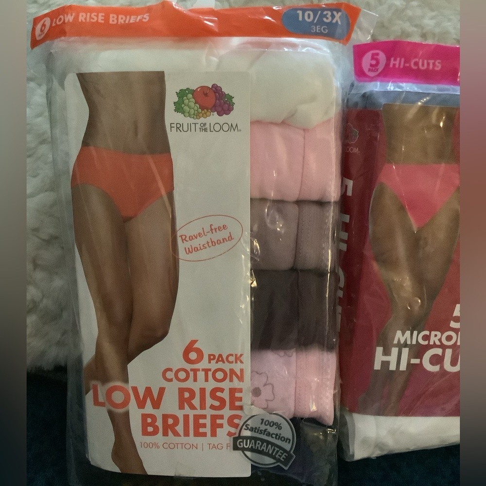 LOWEST🌺 NWT FRUIT OF THE LOOM (11 PAIRS) Cotton and Microfiber PANTIES - Picture 3 of 9